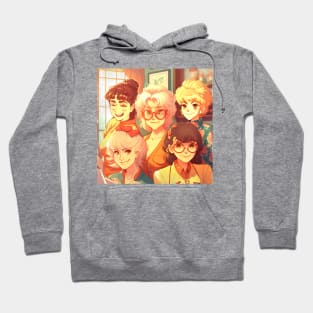 Goden girls anime style Hoodie